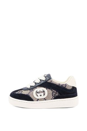 sneakers in tessuto blu GUCCI KIDS | 812673AAE2T4056